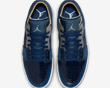 Men's Air Jordan 1 Low ' Obsidian ' Shoes