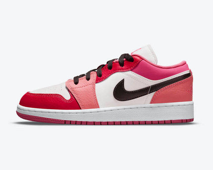 Men's Air Jordan 1 Low 'Pink Red' Shoes