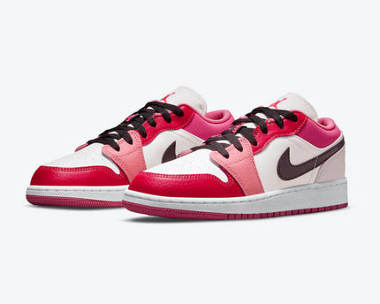 Men's Air Jordan 1 Low 'Pink Red' Shoes