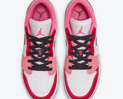 Men's Air Jordan 1 Low 'Pink Red' Shoes