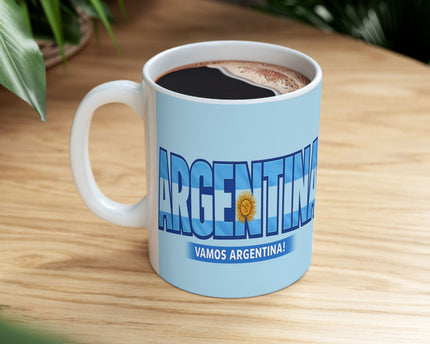Argentina World Cup 2026 Soccer Mug ,  Argentina Flag, Ceramic Coffee Mug, Gift For Dad