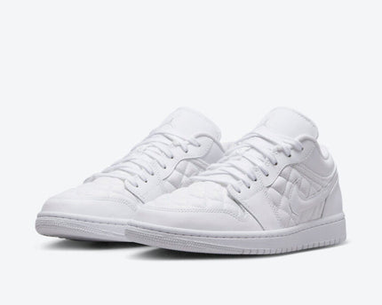 Men's Air Jordan 1 Low 'Triple White' Shoes