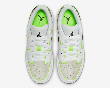 Men's Air Jordan 1 Low 'White Black-Platinum Tint' Shoes