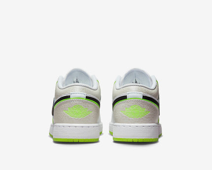 Men's Air Jordan 1 Low 'White Black-Platinum Tint' Shoes