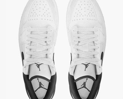 Men's Air Jordan 1 Low 'White Black-White' Shoes