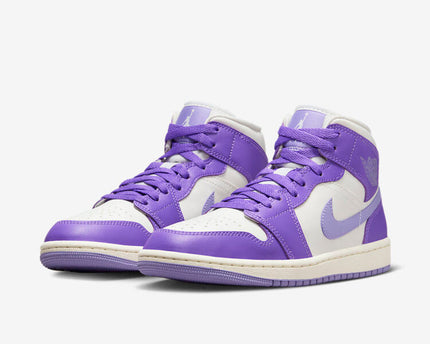 Men's Air Jordan 1 Mid 'Action Grape' Shoes