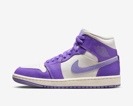 Men's Air Jordan 1 Mid 'Action Grape' Shoes