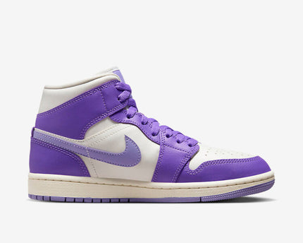 Men's Air Jordan 1 Mid 'Action Grape' Shoes