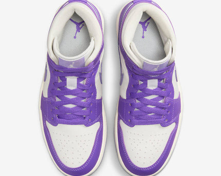 Men's Air Jordan 1 Mid 'Action Grape' Shoes