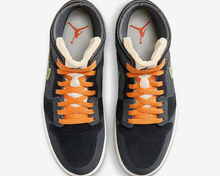 Men's Air Jordan 1 Mid 'Anthracite' Shoes