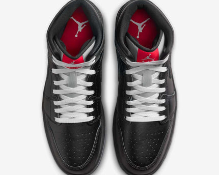 Men's Air Jordan 1 Mid 'Black Metallic' Shoes