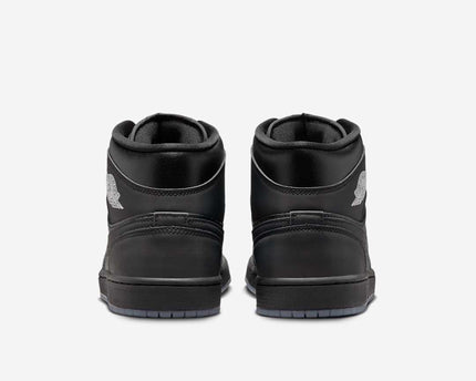 Men's Air Jordan 1 Mid 'Black Metallic' Shoes