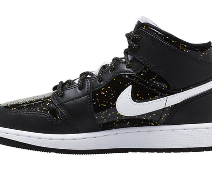 Men's Air Jordan 1 Mid 'Black Speckle' Shoes