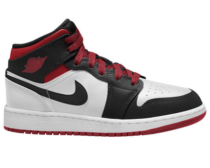 Men's Air Jordan 1 Mid 'Black Toe' Shoes