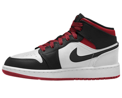 Men's Air Jordan 1 Mid 'Black Toe' Shoes