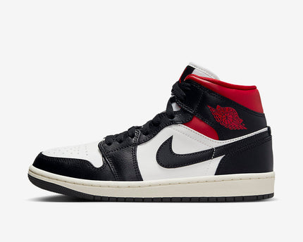 Men's Air Jordan 1 Mid 'Black Toe' Shoes