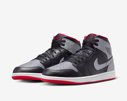 Men's Air Jordan 1 Mid 'Black Cement Grey' Shoes