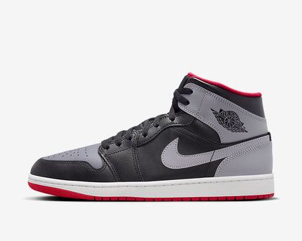 Men's Air Jordan 1 Mid 'Black Cement Grey' Shoes