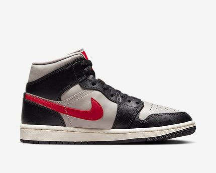 Men's Air Jordan 1 Mid 'Black Gym Red' Shoes