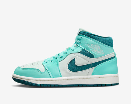 Men's Air Jordan 1 Mid 'Bleached Turquoise' Shoes