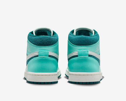 Men's Air Jordan 1 Mid 'Bleached Turquoise' Shoes