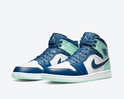 Men's Air Jordan 1 Mid 'Blue Mint' Shoes