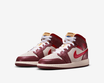 Men's Air Jordan 1 Mid 'Bread, Butter, & Sole' Shoes