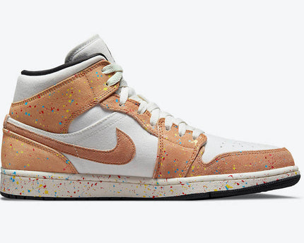 Men's Air Jordan 1 Mid 'Brushstroke' Shoes