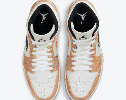 Men's Air Jordan 1 Mid 'Brushstroke' Shoes
