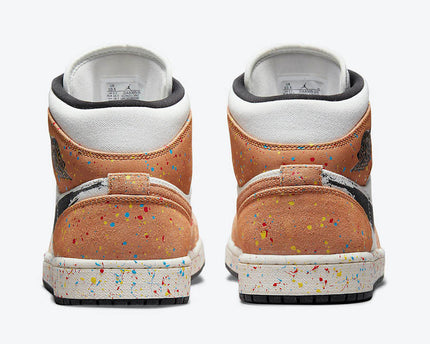 Men's Air Jordan 1 Mid 'Brushstroke' Shoes
