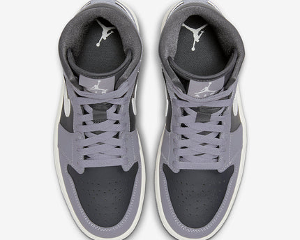 Men's Air Jordan 1 Mid 'Cement Grey' Shoes
