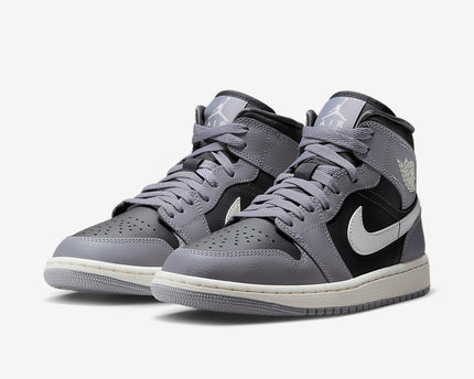 Men's Air Jordan 1 Mid 'Cement Grey' Shoes