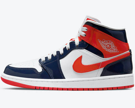 Men's Air Jordan 1 Mid 'Champs Colors' Shoes