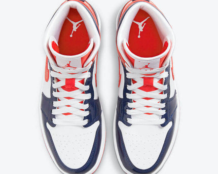 Men's Air Jordan 1 Mid 'Champs Colors' Shoes