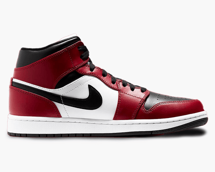 Men's Air Jordan 1 Mid 'Chicago Black Toe' Shoes