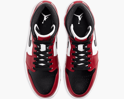 Men's Air Jordan 1 Mid 'Chicago Black Toe' Shoes