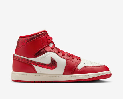 Men's Air Jordan 1 Mid 'Cracked Leather' Shoes
