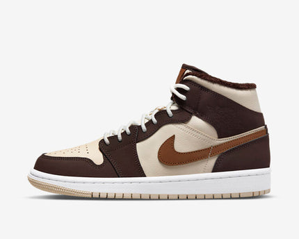 Men's Air Jordan 1 Mid 'Dark Chocolate' Shoes