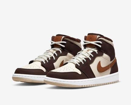 Men's Air Jordan 1 Mid 'Dark Chocolate' Shoes