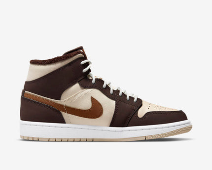 Men's Air Jordan 1 Mid 'Dark Chocolate' Shoes
