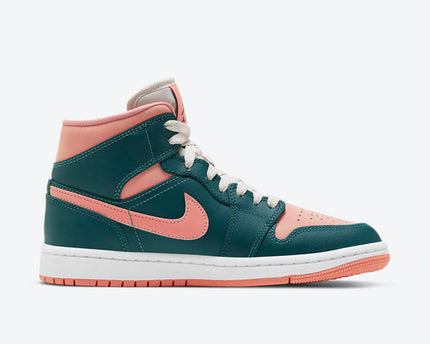Men's Air Jordan 1 Mid 'Dark Emerald Green' Shoes
