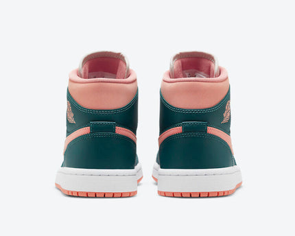 Men's Air Jordan 1 Mid 'Dark Emerald Green' Shoes