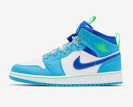 Men's Air Jordan 1 Mid 'Dark Powder Blue' Shoes