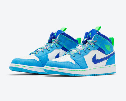 Men's Air Jordan 1 Mid 'Dark Powder Blue' Shoes
