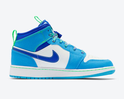 Men's Air Jordan 1 Mid 'Dark Powder Blue' Shoes