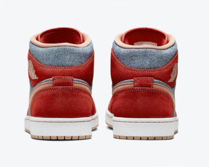 Men's Air Jordan 1 Mid 'Denim' Shoes