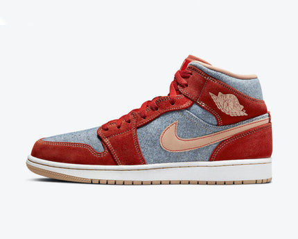 Men's Air Jordan 1 Mid 'Denim' Shoes