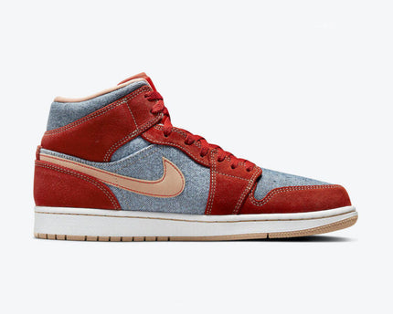 Men's Air Jordan 1 Mid 'Denim' Shoes
