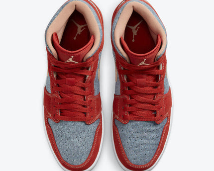 Men's Air Jordan 1 Mid 'Denim' Shoes