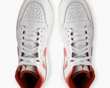 Men's Air Jordan 1 Mid 'Dune Red' Shoes
